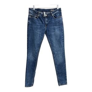 Mango Dark Blue Super Slim Jeans Size 10